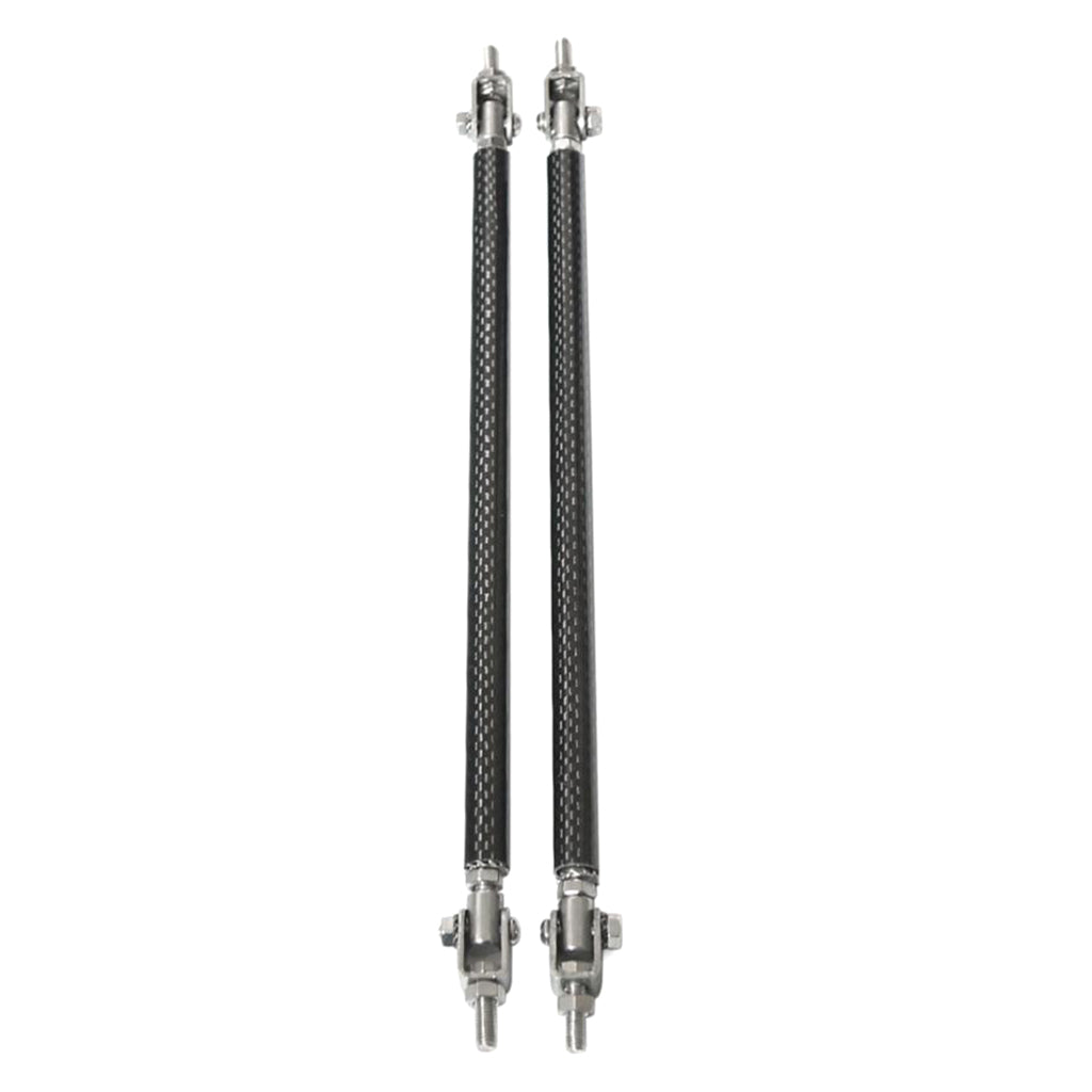 Maxbell Car Adjustable Front Bumper Lip Splitter Rod Support Bar 20CM Black