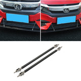 Maxbell Car Adjustable Front Bumper Lip Splitter Rod Support Bar 20CM Black