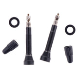 Maxbell 1 Pair Bike Bicycle Presta Valve Stem Tubeless French Valves Stems Black