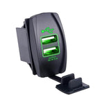 Maxbell 2 Port Power USB Charger 3.1A Car Charger Socket for iPhone Samsung Green