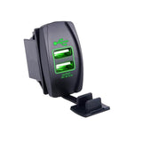 Maxbell 2 Port Power USB Charger 3.1A Car Charger Socket for iPhone Samsung Green