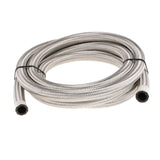 Maxbell AN10 Nylon Braided Oil Fuel Hose with 10 Pieces Aluminum Fittings Kit White