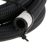 Maxbell AN10 Nylon Braided Oil Fuel Hose with 10 Pieces Aluminum Fittings Kit Black