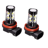 Maxbell 2X 50W 6000K Fog Driving Light Bulbs High Power LED DRL Conversion Kit H11