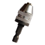 Maxbell 0.5mm-3mm Keyless Three-Jaw Drill Chuck Electric Tool Accessories silver