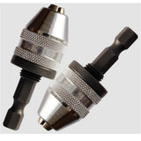 Maxbell 0.5mm-3mm Keyless Three-Jaw Drill Chuck Electric Tool Accessories silver