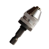 Maxbell 0.5mm-3mm Keyless Three-Jaw Drill Chuck Electric Tool Accessories silver