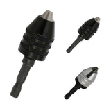 Maxbell 0.3mm-6.5mm Keyless Three-Jaw Drill Chuck Electric Tool Accessories black