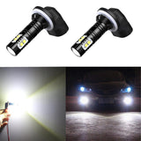 Maxbell 2X 50W 6000K Fog Driving Light Bulbs High Power LED DRL Conversion Kit 881