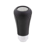 Maxbell 5-Speed Leather Manual Car Gear Shifter Lever Shift Stick Knob Head Black