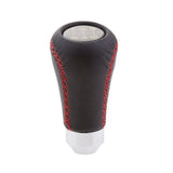 Maxbell 5-Speed Leather Manual Car Gear Shifter Lever Shift Knob Head Black+Red