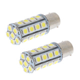 Maxbell 2 Pieces Car BA15S 1157 5050SMD 30LED Dual Intensity Tail Brake Light White