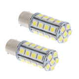 Maxbell 2 Pieces Car BA15S 1157 5050SMD 30LED Dual Intensity Tail Brake Light White