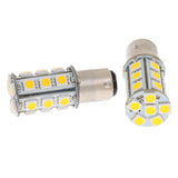 Maxbell 2 Pieces Car BAY15D 1157 5050SMD 24LED Dual Intensity Tail Brake Light White