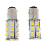 Maxbell 2 Pieces Car BAY15D 1157 5050SMD 24LED Dual Intensity Tail Brake Light White