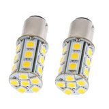 Maxbell 2 Pieces Car BAY15D 1157 5050SMD 24LED Dual Intensity Tail Brake Light White