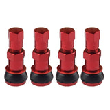 Maxbell 4 Pieces TR416 Wheel Rim Tire Valve Stem Car Truck Motorcycle Red