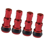 Maxbell 4 Pieces TR416 Wheel Rim Tire Valve Stem Car Truck Motorcycle Red