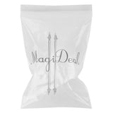 Maxbell 1 Pair Car Adjustable Front Bumper Lip Splitter Rods Support Bar 20CM Silver