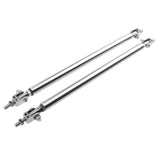 Maxbell 1 Pair Car Adjustable Front Bumper Lip Splitter Rods Support Bar 20CM Silver