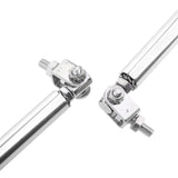 Maxbell 1 Pair Car Adjustable Front Bumper Lip Splitter Rods Support Bar 20CM Silver