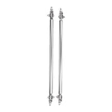 Maxbell 1 Pair Car Adjustable Front Bumper Lip Splitter Rods Support Bar 20CM Silver