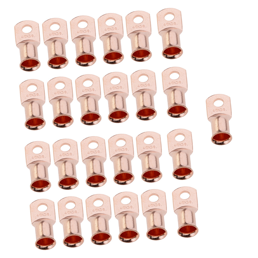 Maxbell 3/8"  Battery Cable Lugs Tinned Copper Terminals 84-437 AWG 0.46inch