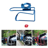 Maxbell Motorcycle ATV Bike Handlebar Drink Cup Holder Water Bottle Stand Set Blue