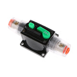 Maxbell 20A Car Audio Inline Circuit Breaker Fuse Holder Manual Reset Switch