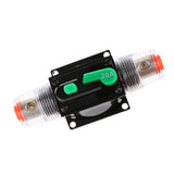 Maxbell 20A Car Audio Inline Circuit Breaker Fuse Holder Manual Reset Switch