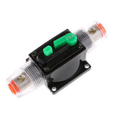 Maxbell 20A Car Audio Inline Circuit Breaker Fuse Holder Manual Reset Switch