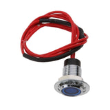 Maxbell 12V 8mm Car Boat Panel LED Indicator Light Lamp Wired Bulb Blue