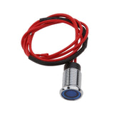 Maxbell 12V 8mm Car Boat Panel LED Indicator Light Lamp Wired Bulb Blue