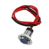 Maxbell 12V 8mm Car Boat Panel LED Indicator Light Lamp Wired Bulb Blue