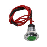 Maxbell 12V 8mm Car Boat Panel LED Indicator Light Lamp Wired Bulb Green