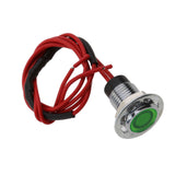 Maxbell 12V 8mm Car Boat Panel LED Indicator Light Lamp Wired Bulb Green