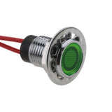 Maxbell 12V 8mm Car Boat Panel LED Indicator Light Lamp Wired Bulb Green