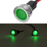 Maxbell 12V 8mm Car Boat Panel LED Indicator Light Lamp Wired Bulb Green