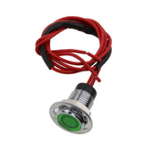 Maxbell 12V 8mm Car Boat Panel LED Indicator Light Lamp Wired Bulb Green