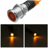 Maxbell Yellow 8mm Car Boat Truck Dash LED Indicator Signal Lamp Light Bulb