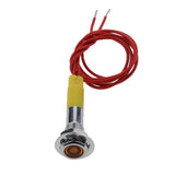 Maxbell 12V 6mm LED Indicator Singal Light Bulb with Wrie for Car Truck Boat  Yellow