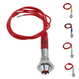 Maxbell Marine 6mm 12V LED Indicator Warning Dash Light Custom for Car Boat Red