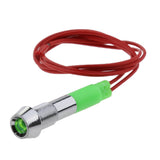 Maxbell Marine 6mm 12V LED Indicator Warning Dash Light Custom for Car Boat Green