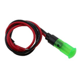 Maxbell 12V 8mm Car Boat Dashboard Panel LED Indicator Light Lamp Wired Bulb Green