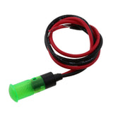 Maxbell 12V 8mm Car Boat Dashboard Panel LED Indicator Light Lamp Wired Bulb Green