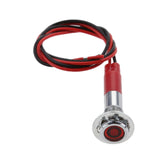 Maxbell 12V 6mm LED Indicator Singal Light Bulb with Wrie for Car Truck Boat  Red