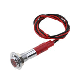 Maxbell 12V 6mm LED Indicator Singal Light Bulb with Wrie for Car Truck Boat  Red