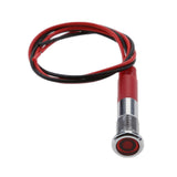 Maxbell 12V 6mm LED Indicator Singal Light Bulb with Wrie for Car Truck Boat  Red