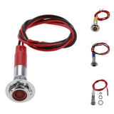 Maxbell 12V 6mm LED Indicator Singal Light Bulb with Wrie for Car Truck Boat  Red