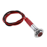 Maxbell 12V 6mm LED Indicator Singal Light Bulb with Wrie for Car Truck Boat  Red